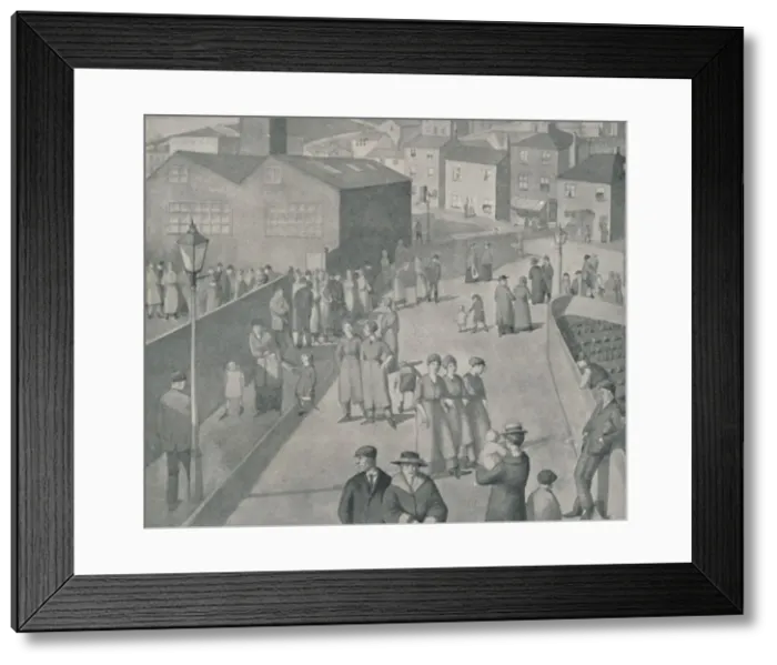 Framed Print : Leaving the Munition Works, 1918, 1920. Artist: Winifred Knights Framed Print : Leaving the Munition Works, 1918, 1920. Artist: Winifred Knights