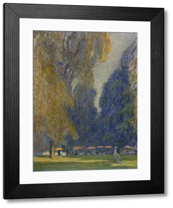 Framed Print : Tea in Kensington Gardens, 1914, (1920). Artist: Claude Allin Shepperson Framed Print : Tea in Kensington Gardens, 1914, (1920). Artist: Claude Allin Shepperson