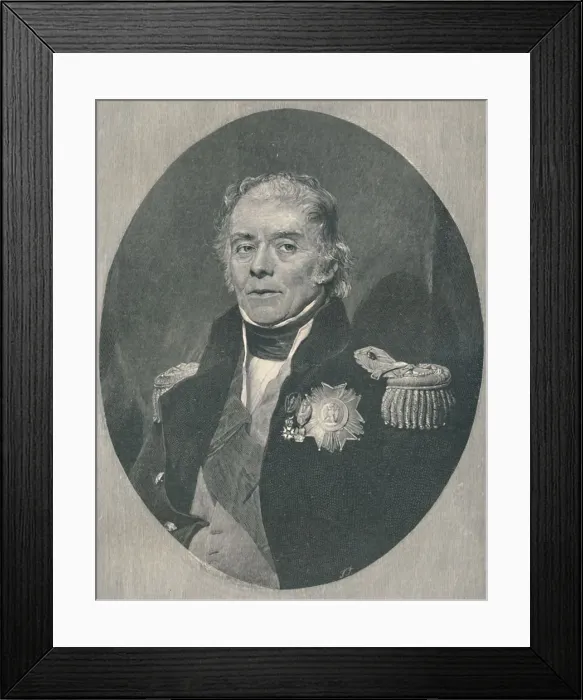 Framed Print : Henri-Gratien, Count Bertrand, c1850, (1896). Artist: T Johnson Framed Print : Henri-Gratien, Count Bertrand, c1850, (1896). Artist: T Johnson