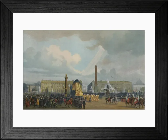 Framed Print : The Funeral Cortege of Napoleon in the Place De La Concorde, December 15, 1840, (1896) Framed Print : The Funeral Cortege of Napoleon in the Place De La Concorde, December 15, 1840, (1896)