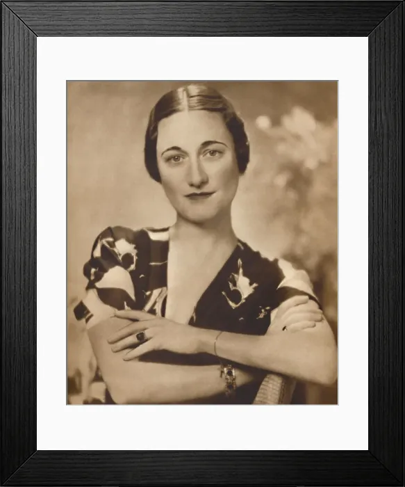Framed Print : Mrs Simpson: A Studio Portrait, 1937 Framed Print : Mrs Simpson: A Studio Portrait, 1937