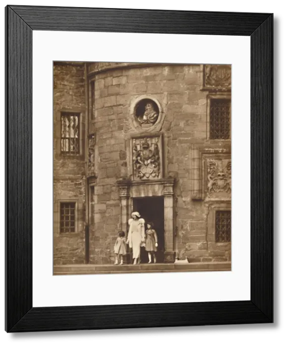 Framed Print : The Queen at Her Old Home, Glamis Castle, c1936 (1937) Framed Print : The Queen at Her Old Home, Glamis Castle, c1936 (1937)
