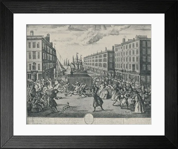 Framed Print : The Humours of Billingsgate, 1736, (1920). Artist: Arnoldus van Haecken Framed Print : The Humours of Billingsgate, 1736, (1920). Artist: Arnoldus van Haecken