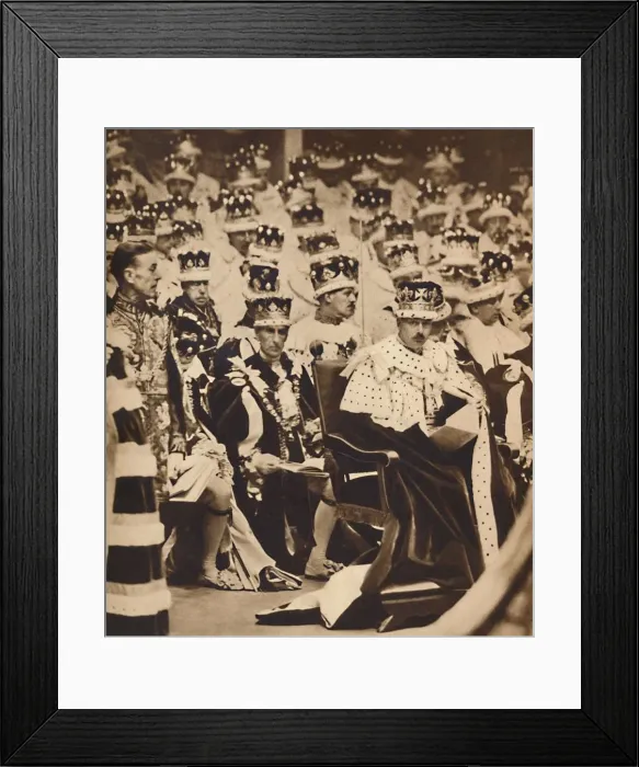 Framed Print : Homage, May 12 1937 Framed Print : Homage, May 12 1937