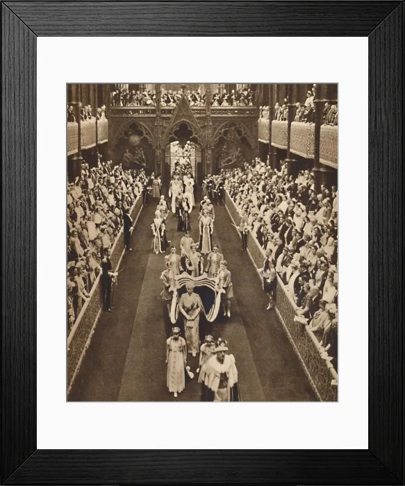 Framed Print : The Queen Mothers Procession, May 12 1937 Framed Print : The Queen Mothers Procession, May 12 1937