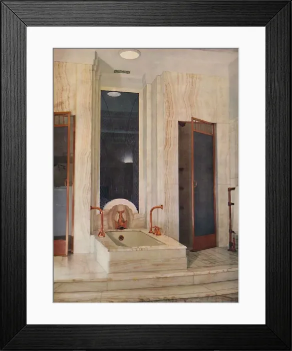 Framed Print : Bathroom by F. D. Blake, W. N. Froy & Sons, 1939 Framed Print : Bathroom by F. D. Blake, W. N. Froy & Sons, 1939