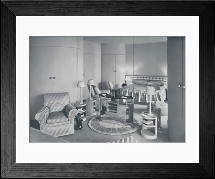 Framed Print : Doris Howard Robertson A. R. I. B. A. - House of the Marquesa de Casa Maury - Bedroom Framed Print : Doris Howard Robertson A. R. I. B. A. - House of the Marquesa de Casa Maury - Bedroom