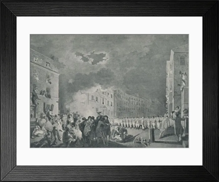 Framed Print : The Riot in Broad Street, June 7th, 1780, (1920). Artist: James Heath Framed Print : The Riot in Broad Street, June 7th, 1780, (1920). Artist: James Heath