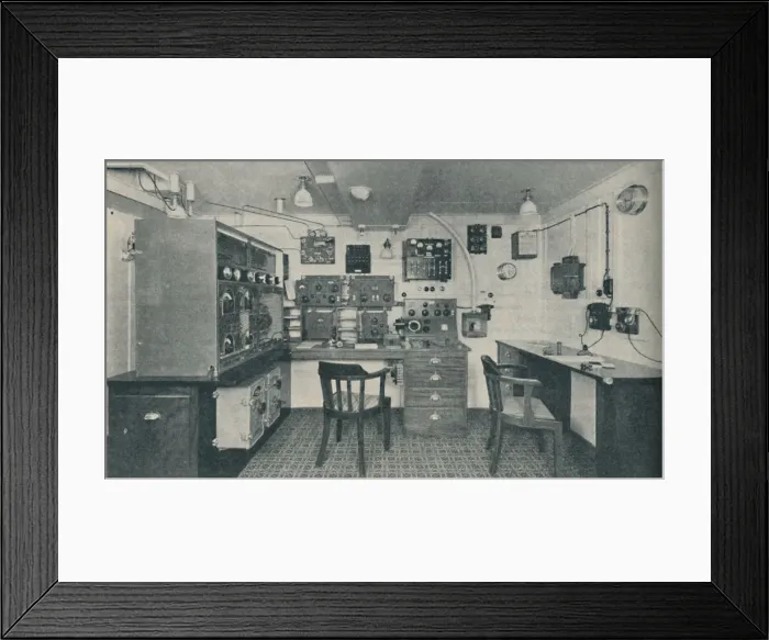 Framed Print : One of the Wireless Cabins in a modern liner, 1936 Framed Print : One of the Wireless Cabins in a modern liner, 1936