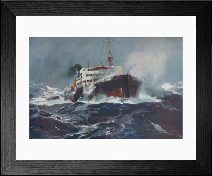 Framed Print : Oil on Troubled Waters, 1936 Framed Print : Oil on Troubled Waters, 1936