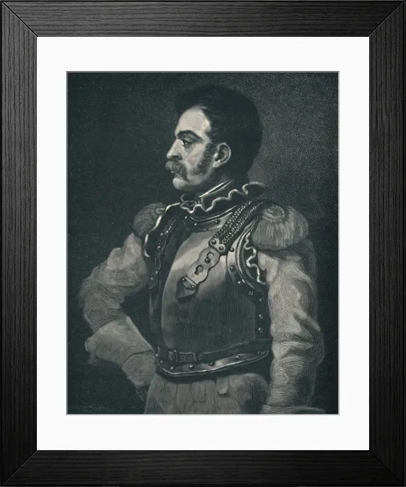 Framed Print : A Carbineer, c1814, (1896). Artist: M Haider Framed Print : A Carbineer, c1814, (1896). Artist: M Haider