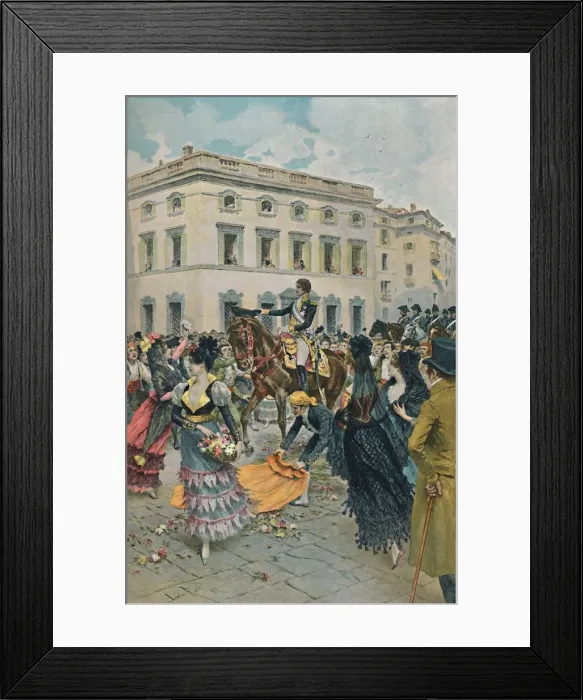 Framed Print : The Entry of Ferdinand into Madrid, 23 March 1808, (1896) Framed Print : The Entry of Ferdinand into Madrid, 23 March 1808, (1896)