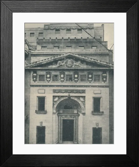 Framed Print : The Leadenhall Street Entrance of Lloyd s, 1936 Framed Print : The Leadenhall Street Entrance of Lloyd s, 1936
