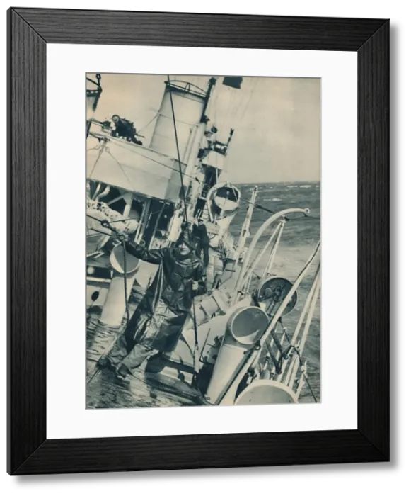 Framed Print : A Destroyer in Heavy Weather, 1936 Framed Print : A Destroyer in Heavy Weather, 1936