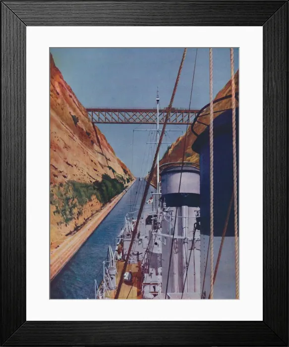 Framed Print : Completed in 1893, the Corinth Canal, 1937 Framed Print : Completed in 1893, the Corinth Canal, 1937