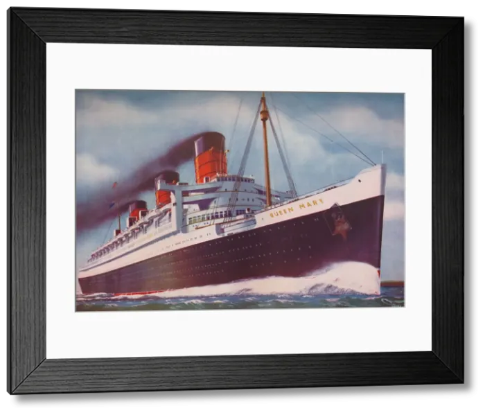 Framed Print : The Mighty Atlantic Record Breaker, the Queen Mary, 1937 Framed Print : The Mighty Atlantic Record Breaker, the Queen Mary, 1937