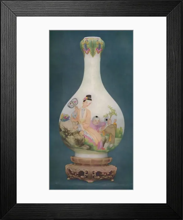Framed Print : Vase of Finest Enamelled Porcelain. Ch Ien Lung Period, 1736-1796, (1927). Artists Framed Print : Vase of Finest Enamelled Porcelain. Ch Ien Lung Period, 1736-1796, (1927). Artists