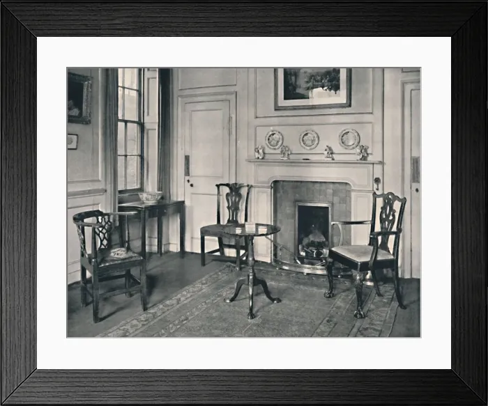Framed Print : Chippendale Furniture in an Early Georgian House at Hampstead, 1927. Artists: Edward F Strange Framed Print : Chippendale Furniture in an Early Georgian House at Hampstead, 1927. Artists: Edward F Strange