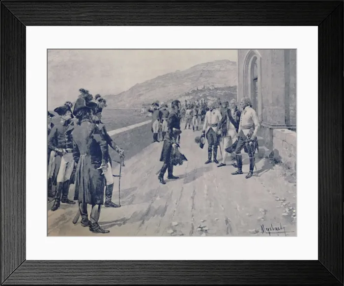 Framed Print : Arranging for Massenas Capitulation at Cornigliano, Near Genoa, 1896 Framed Print : Arranging for Massenas Capitulation at Cornigliano, Near Genoa, 1896