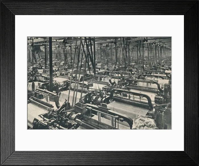 Framed Print : A Weaving-shed, c1917 Framed Print : A Weaving-shed, c1917