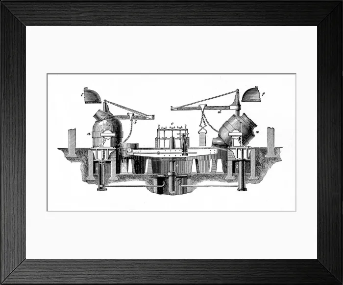 Framed Print : Bessemers Steel-converting Apparatus, c1917 Framed Print : Bessemers Steel-converting Apparatus, c1917