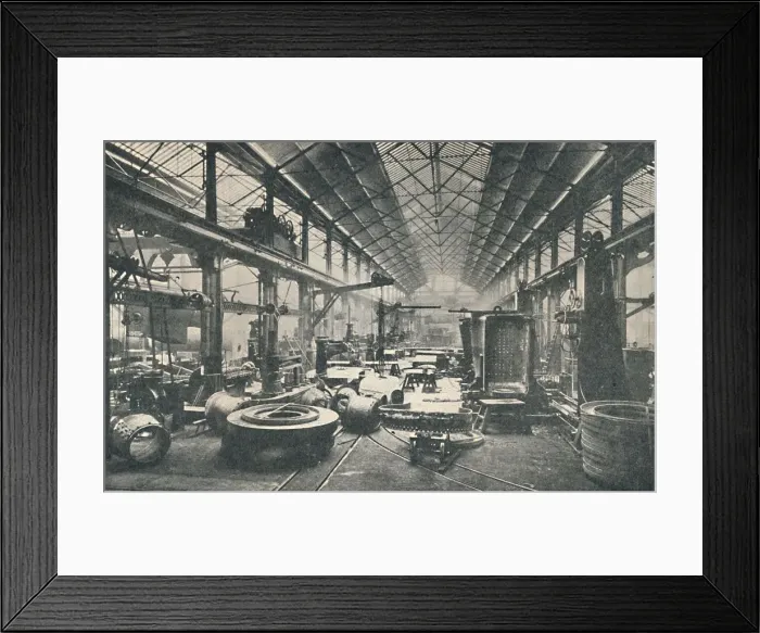 Framed Print : Scene in a Boiler-shop, c1917 Framed Print : Scene in a Boiler-shop, c1917
