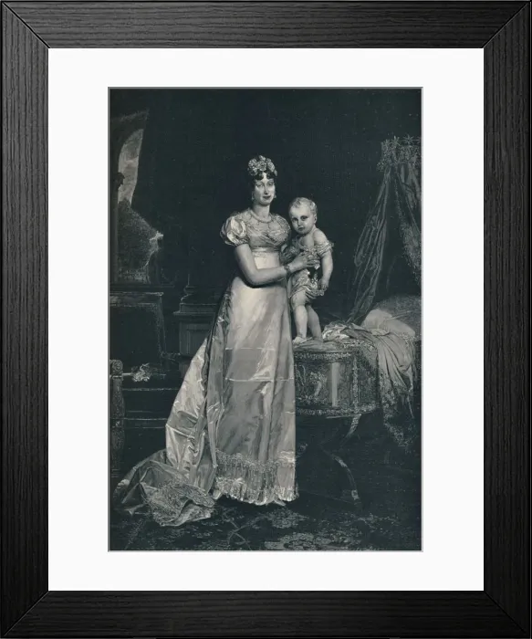 Framed Print : Maria Louisa and the King of Rome, 1812, (1896). Artist: Charles J. State Framed Print : Maria Louisa and the King of Rome, 1812, (1896). Artist: Charles J. State
