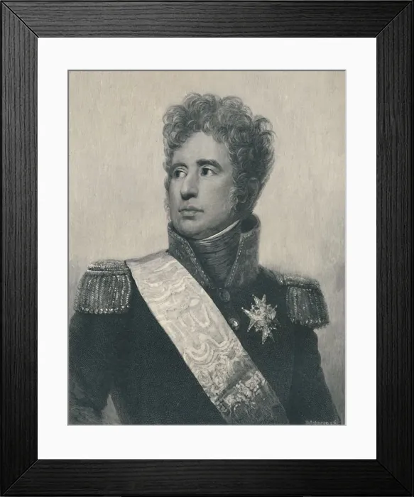Framed Print : Jacques-Alexandre-Bernard Law, Marquis of Lauriston, c1810, (1896). Artist: T Johnson Framed Print : Jacques-Alexandre-Bernard Law, Marquis of Lauriston, c1810, (1896). Artist: T Johnson