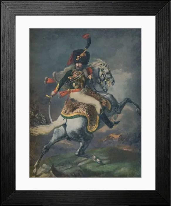 Framed Print : Officer of the Mounted Chasseurs Charging. (Imperial Guard), c1812, (1896) Framed Print : Officer of the Mounted Chasseurs Charging. (Imperial Guard), c1812, (1896)