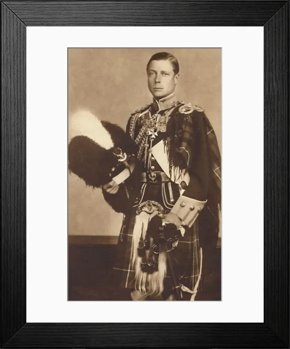 Framed Print : As Colonel-in-Chief, The Seaforth Highlanders, 1937 Framed Print : As Colonel-in-Chief, The Seaforth Highlanders, 1937
