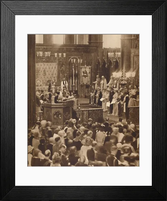 Framed Print : Married in Westminster Abbey, 26 April 1923, (1937) Framed Print : Married in Westminster Abbey, 26 April 1923, (1937)