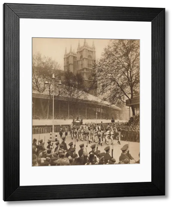 Framed Print : Acclaimed by Thousands at Westminster, May 12 1937