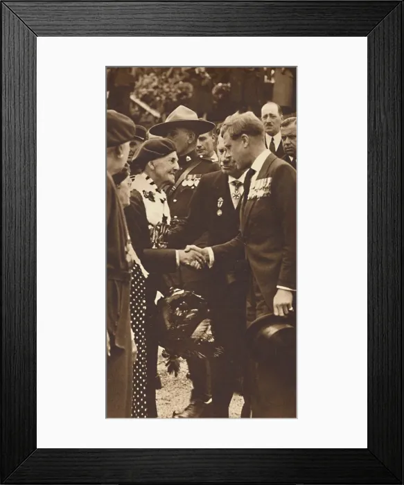Framed Print : Greeting a Canadian Mother, 1937 Framed Print : Greeting a Canadian Mother, 1937