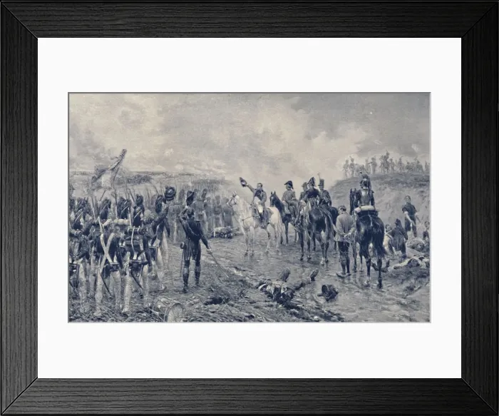 Framed Print : Napoleon and the Old Guard Before Waterloo, 1815, (1896) Framed Print : Napoleon and the Old Guard Before Waterloo, 1815, (1896)