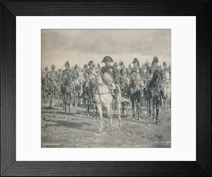 Framed Print : Napoleon and His Staff, 1896 Framed Print : Napoleon and His Staff, 1896