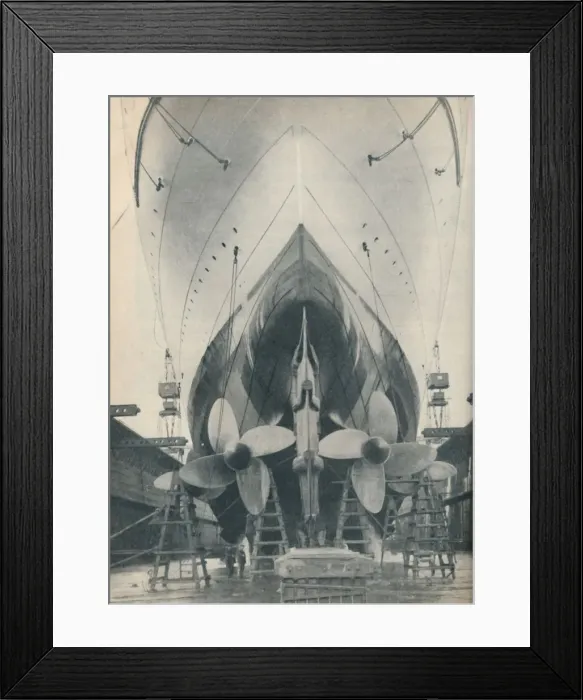 Framed Print : The Thrust of the Modern Liners Mighty Engines, 1936 Framed Print : The Thrust of the Modern Liners Mighty Engines, 1936