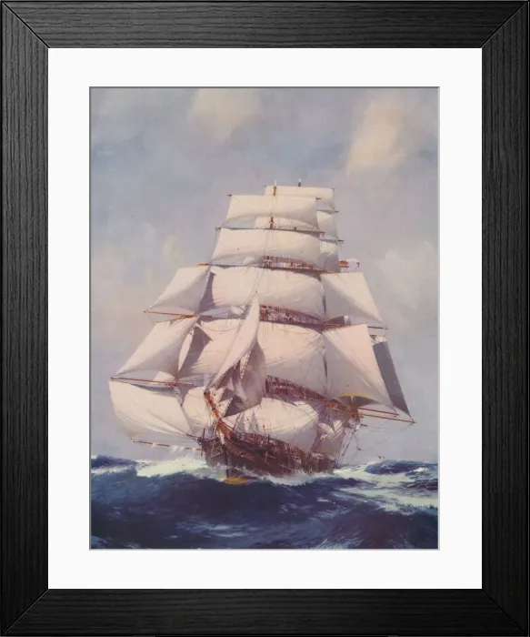 Framed Print : Gracefully Riding the Seas, 1936 Framed Print : Gracefully Riding the Seas, 1936