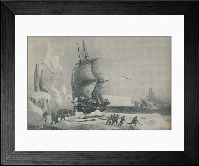 Framed Print : French Antarctic Expedition under Captain JSC Dumont d Urville, August 1833, 1937 Framed Print : French Antarctic Expedition under Captain JSC Dumont d Urville, August 1833, 1937