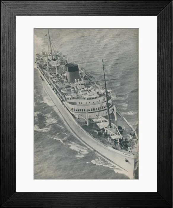 Framed Print : A Twin-Screw motorship, the Stirling Castle built by Harland and Wolff, 1937 Framed Print : A Twin-Screw motorship, the Stirling Castle built by Harland and Wolff, 1937