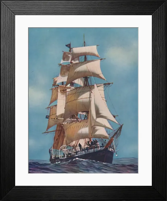 Framed Print : A Training Ship for Fifty-Two Years, the Joseph Conrad is now registered as a yacht, 1937 Framed Print : A Training Ship for Fifty-Two Years, the Joseph Conrad is now registered as a yacht, 1937
