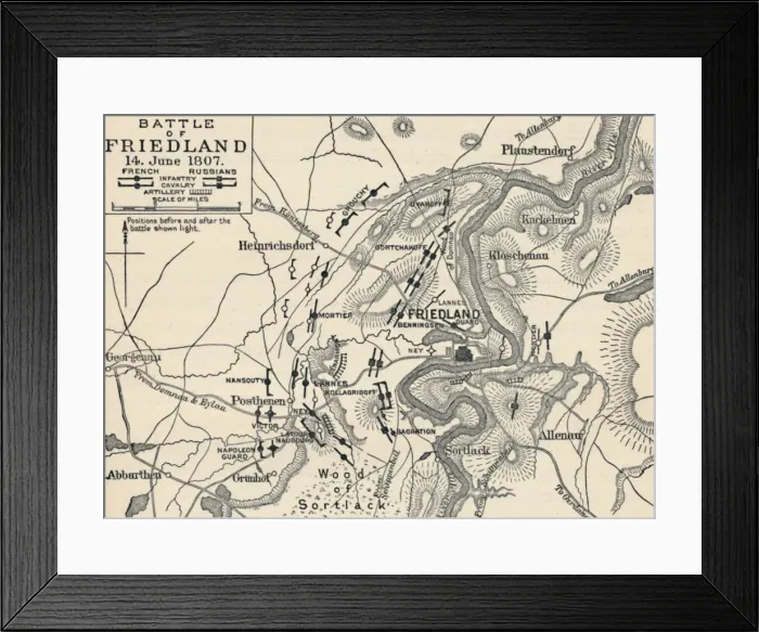 Framed Print : Battle of Friedland, 14 June 1807, (1896) Framed Print : Battle of Friedland, 14 June 1807, (1896)