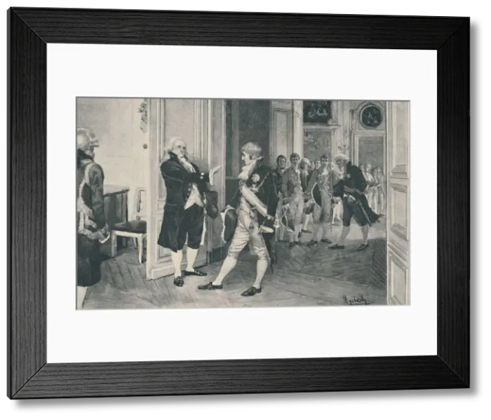 Framed Print : Charles and Ferdinand at Bayonne, 1808, (1896)
