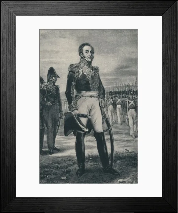 Framed Print : Marshal Louis-Gabriel Suchet - Duke of Albufera, c1800, (1896). Artist: RA Muller Framed Print : Marshal Louis-Gabriel Suchet - Duke of Albufera, c1800, (1896). Artist: RA Muller