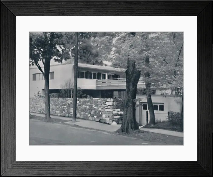 Framed Print : House for Mr. and Mrs. A. C. Koch at cambridge, Massachusetts, built on a reinforced Framed Print : House for Mr. and Mrs. A. C. Koch at cambridge, Massachusetts, built on a reinforced