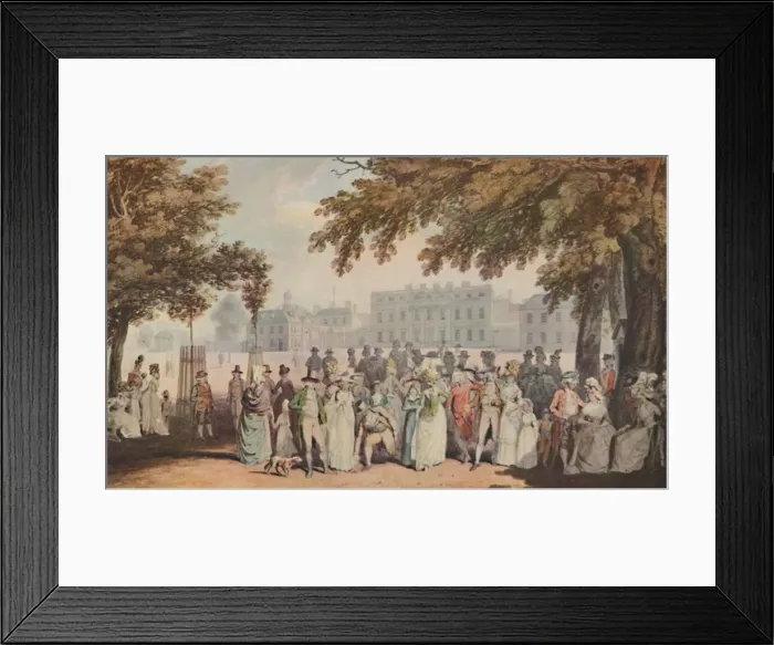 Framed Print : Promenade in St. Jamess Park, 1790, 1920. Artist: E Daves Framed Print : Promenade in St. Jamess Park, 1790, 1920. Artist: E Daves