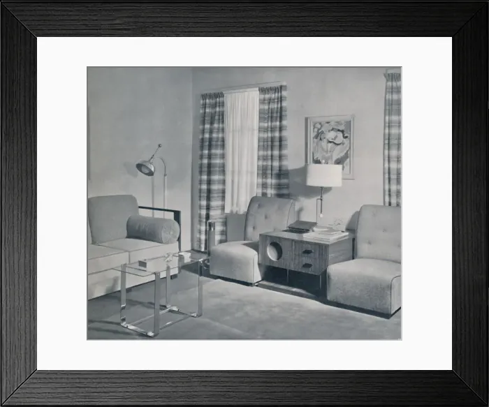 Framed Print : A view in a two-room apartment in the Keeler Building, Grand Rapids, Michigan, 1935 Framed Print : A view in a two-room apartment in the Keeler Building, Grand Rapids, Michigan, 1935