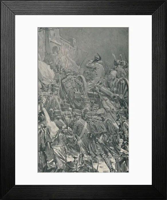 Framed Print : Napoleon... Reaching The Convent at the Summit of the Guadarrama Mountains, 1808, (1896) Framed Print : Napoleon... Reaching The Convent at the Summit of the Guadarrama Mountains, 1808, (1896)