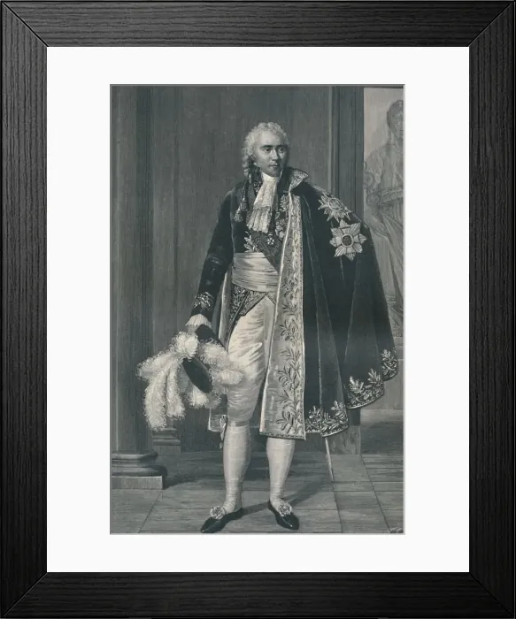 Framed Print : Hugues-Bernard Maret, Duke of Bassano, c1800, (1896). Artist: T Johnson