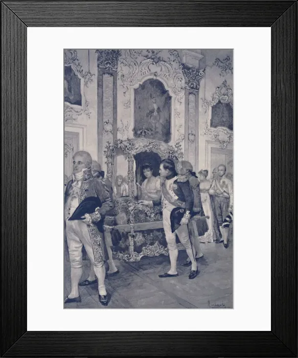 Framed Print : Napoleon and the Empress of Austria at Dresden, 1812, (1896) Framed Print : Napoleon and the Empress of Austria at Dresden, 1812, (1896)