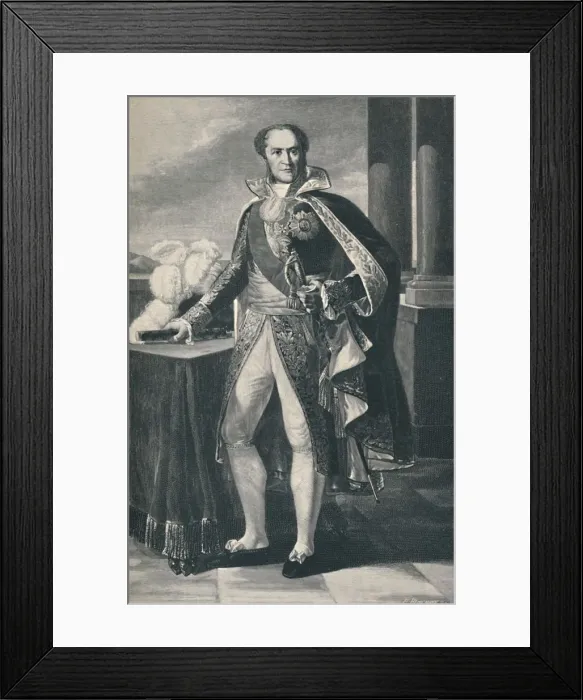 Framed Print : Marshal Guillaume Marie-Anne, Count De Brune, c1810, (1896). Artist: Ernst Heinemann Framed Print : Marshal Guillaume Marie-Anne, Count De Brune, c1810, (1896). Artist: Ernst Heinemann